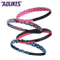 Aolikes Knitting Running Yoga Fitness Women Headband Girl Sports Thin Non-slip Woven Colorful Colors Hair Headbands