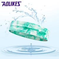 Aolikes Wide Non Slip Yoga Headbands Custom Sports Headband Exercise Custom Logo Color Image 3d Print Headband