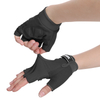 Knuckle Weight Lifting Shorty Fingerless Gloves with Curved Open for Enhance Palm Protection